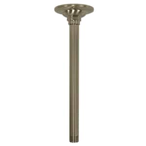 Ceiling 10 in. Shower Arm with Flange in Brushed Nickel