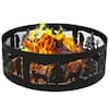 Sunnydaze 36 in. (91.4 cm) Forest Wilderness Steel Fire Pit Ring FSN-700