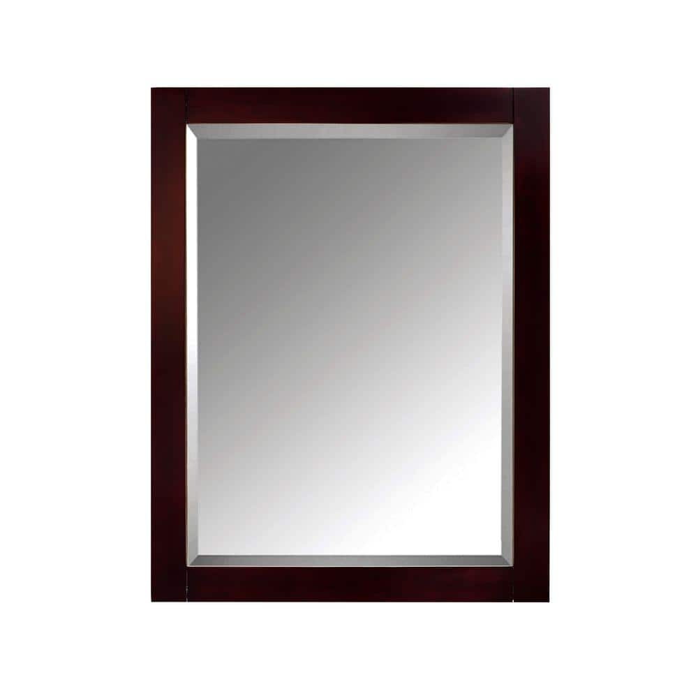 Avanity 24 In W X 30 In H X 5 In D Framed Surface Mount 2 Shelf Bathroom Medicine Cabinet In Espresso 14000 Mc24 Es The Home Depot