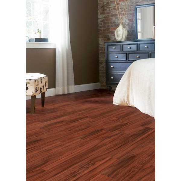 HOMELEGEND Hand Scraped Teak Amber Acacia 3/4 in. T x 4-3/4 in. W x Random  Length Solid Hardwood Flooring (18.70 sq. ft. / case) HL157S