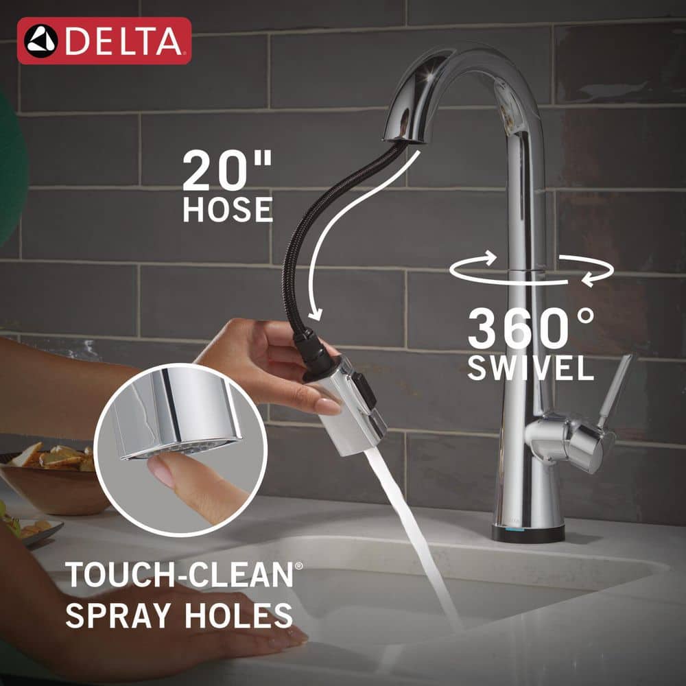 Monrovia Touch2O with Touchless Technology Single Handle Bar Faucet in Lumicoat Chrome - Thumbnail 4