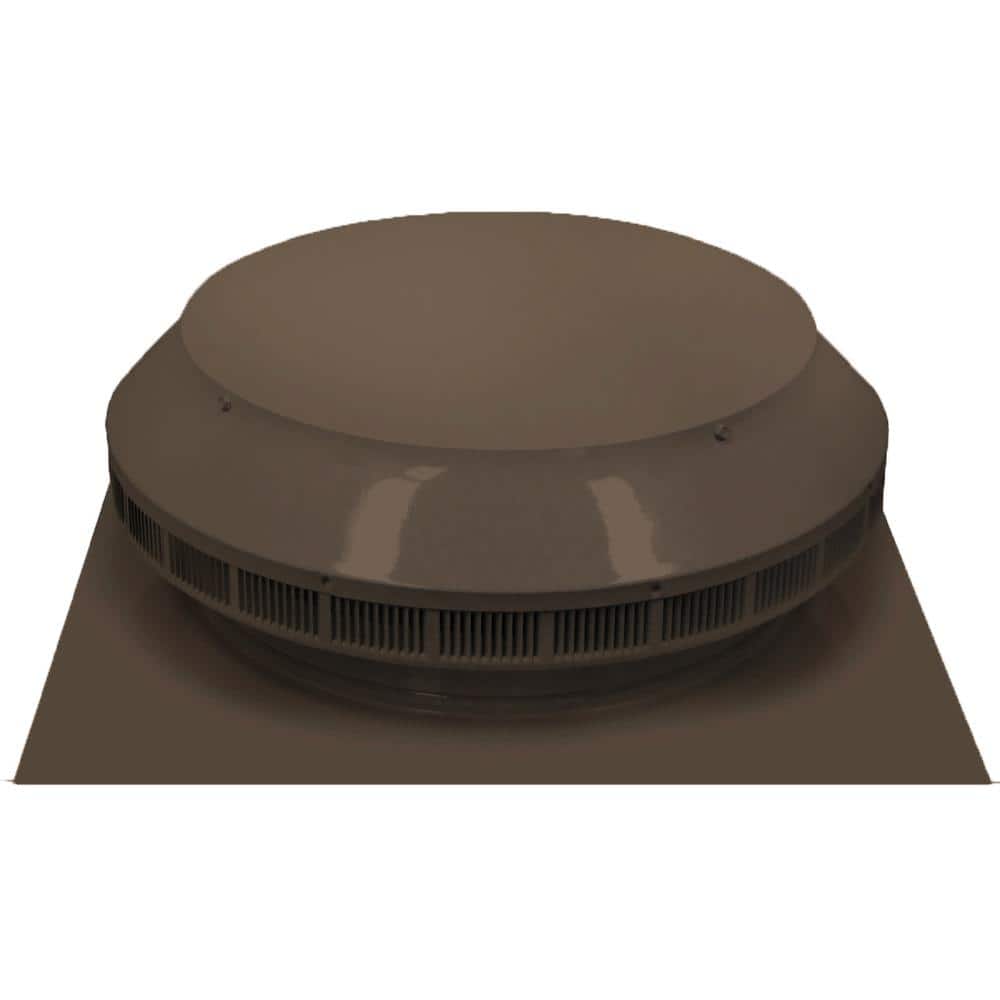 UPC 843951006147 product image for Pop Vent 144 NFA 14 in. Dia Aluminum Roof Louver Exhaust Vent in Brown Finish | upcitemdb.com