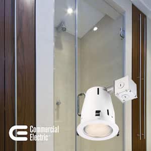 4 in. White Recessed Shower Kit