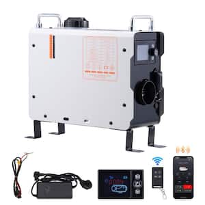 Diesel Heater 27296 BTU/h White Diesel Utility Forced Air Diesel Portable Corded Space Heater with Bluetooth APP,Remote