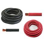 50 ft. Black and 50 ft. Red (100 ft. Total) 2-Gauge Welding Battery Pure Copper Flexible Cable Wire