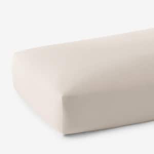 Legends Hotel Supima Cotton Percale Extra Deep Oatmeal Queen Fitted Sheet