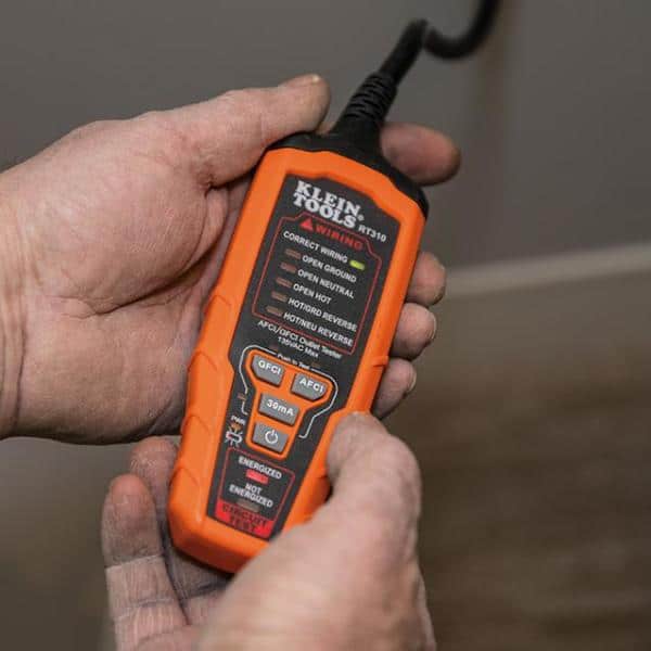 Klein Tools RT310 Digital AFCI/GFCI Outlet Tester