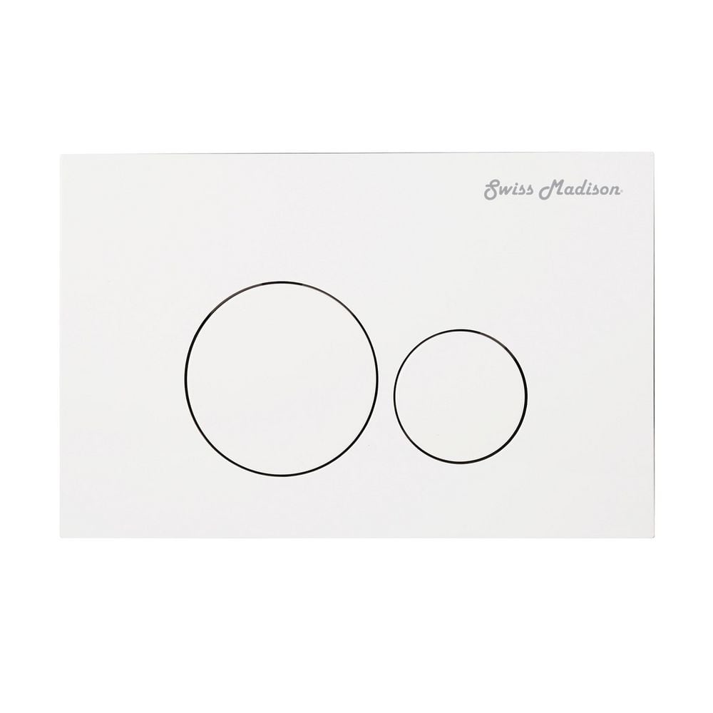 Monaco Glossy White Ceramic Wall-Hung Elongated Dual Flush Toilet