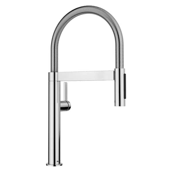 Culina II Chrome 17.4 in. H Pull Down Sprayer Kitchen Faucet with 180 Degree Spout Swivel