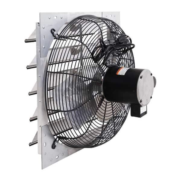 3340 CFM Shutter Exhaust Fan Wall Mounted, 20 in. Propeller