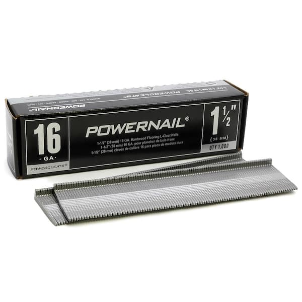 POWERNAIL 1-1/2 in. x 16-Gauge Powercleats Hardwood Flooring Nails (1000-Pack)