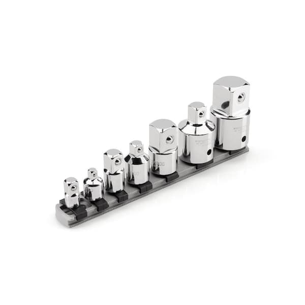 1/4,3/8,1/2,3/4 in. Drive Adapter/Reducer Set with Rail (7-Piece)