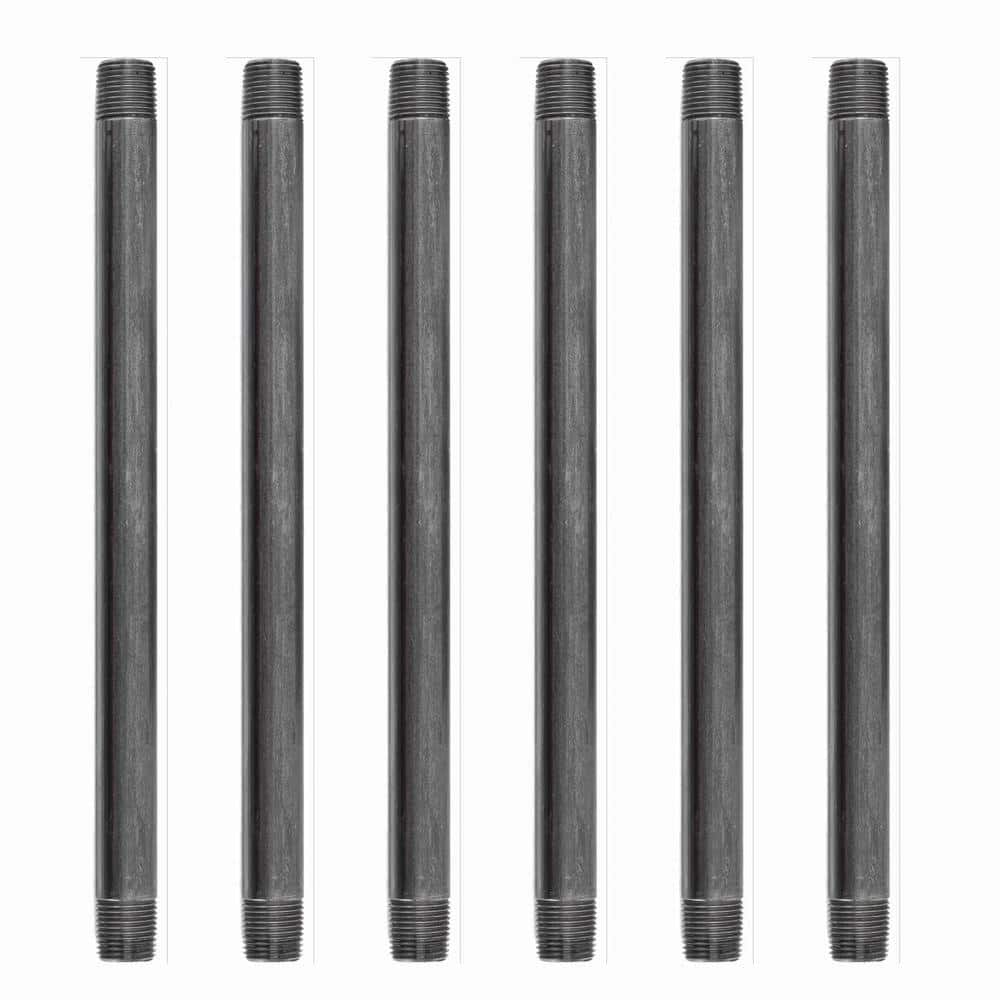 3/8 in. x 12 in. Black Steel Nipple (6-Pack) price history on PriceWatchPro