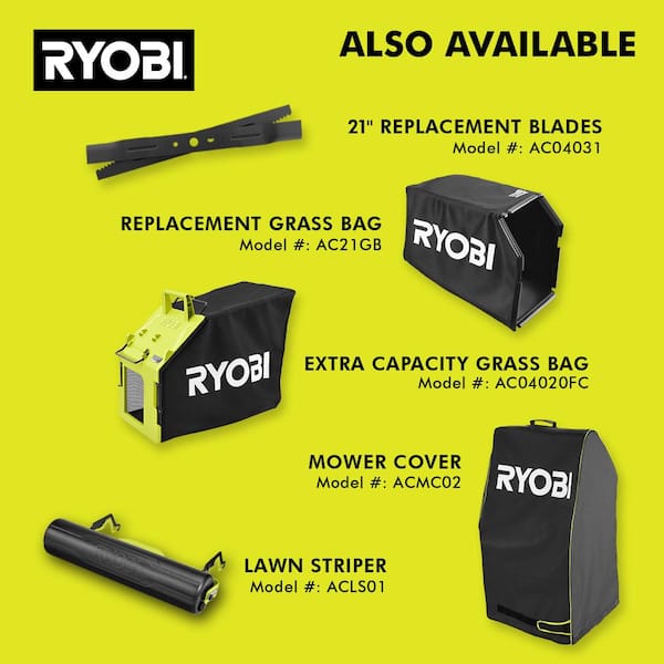 RYOBI - 40V HP Brushless Whisper Series 21" Walk Behind Self-Propelled All Wheel Drive Lawn Mower-(2) 6.0 Ah Batteries & Charger