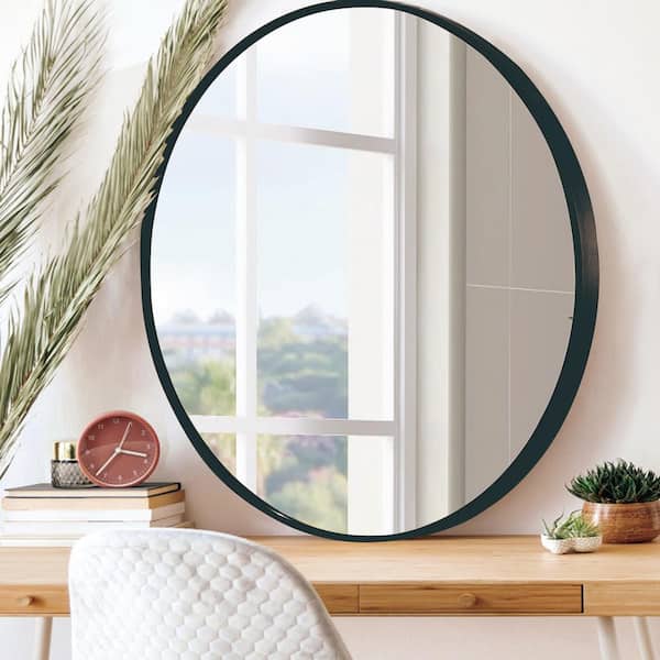 MOEBE MIRROE BLACK φ20cm Moebe wall mirror | By Mölle
