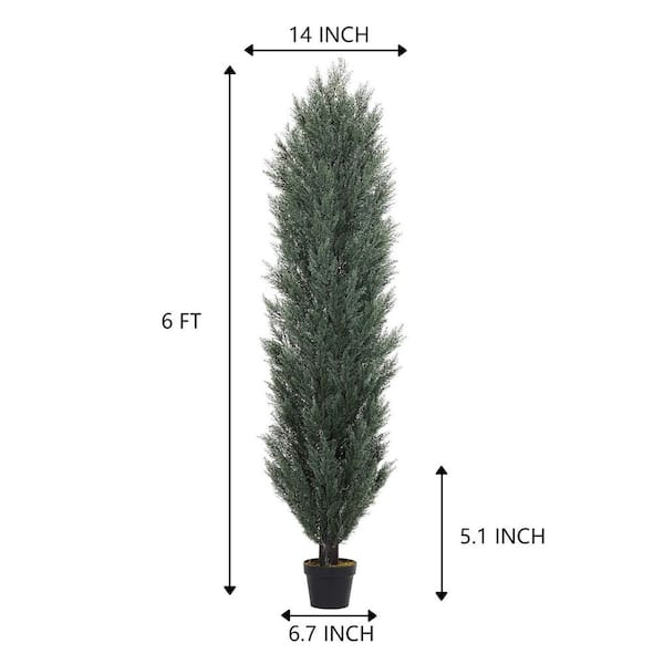 通販サイト一覧 UV Outdoor ft. 6 Resistant Faux Trees, Topiary Artificial マザーボード