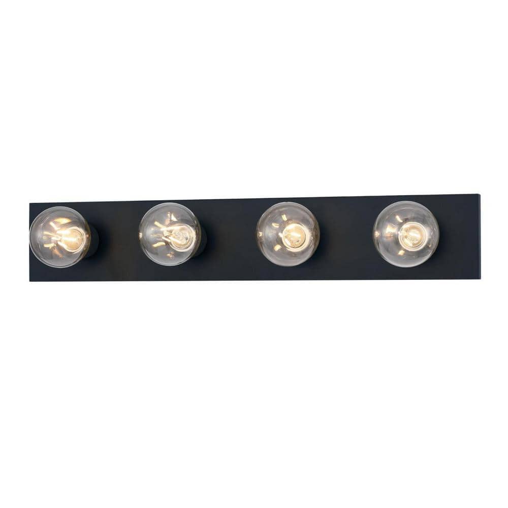Sleek Matte Black 24'' Energy-Efficient LED Vanity Light Bar