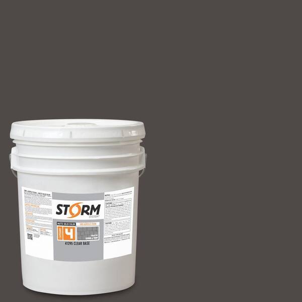 Storm System Category 4 5 gal. Rich Soil Matte Exterior Wood Siding 100% Acrylic Latex Stain