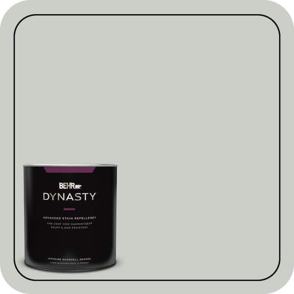BEHR DYNASTY 1 qt. #PWL-89 Silver Setting Eggshell Enamel Interior Stain-Blocking Paint & Primer