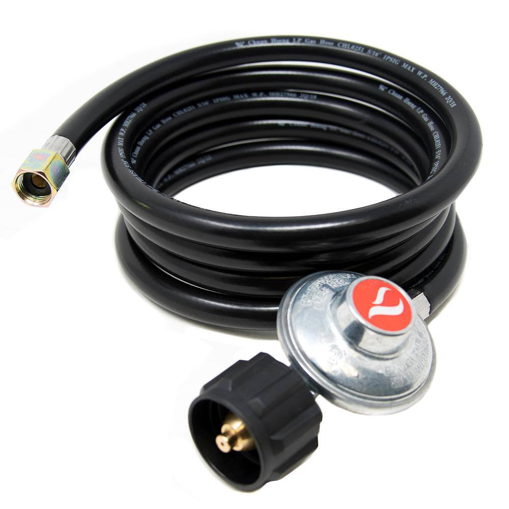 GASONE 8 ft. Hose and Propane Regulator Standard Tank Type Fitting 2106