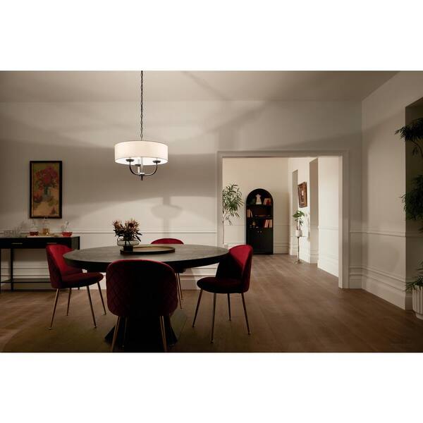 Kichler Kennewick 3-Light Black Traditional Chandelier