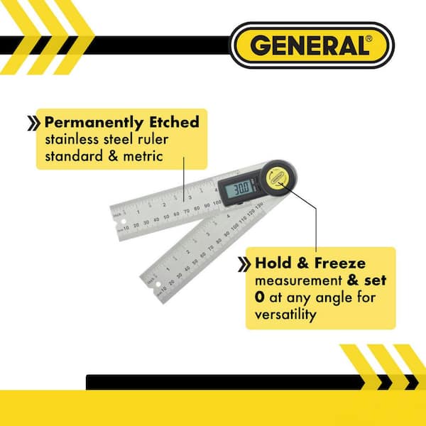 5 in. Digital Reversible Angle Finder with Angle Lock and Large LCD Readout