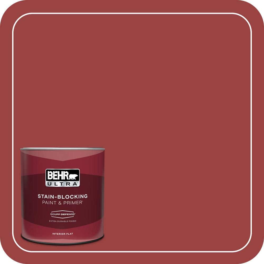 1 qt. #MQ1-10 Red My Mind Extra Durable Flat Interior Paint & Primer price history on PriceWatchPro
