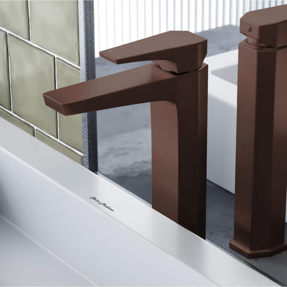 Voltaire Oil Rubbed Bronze High Arc Bathroom Faucet