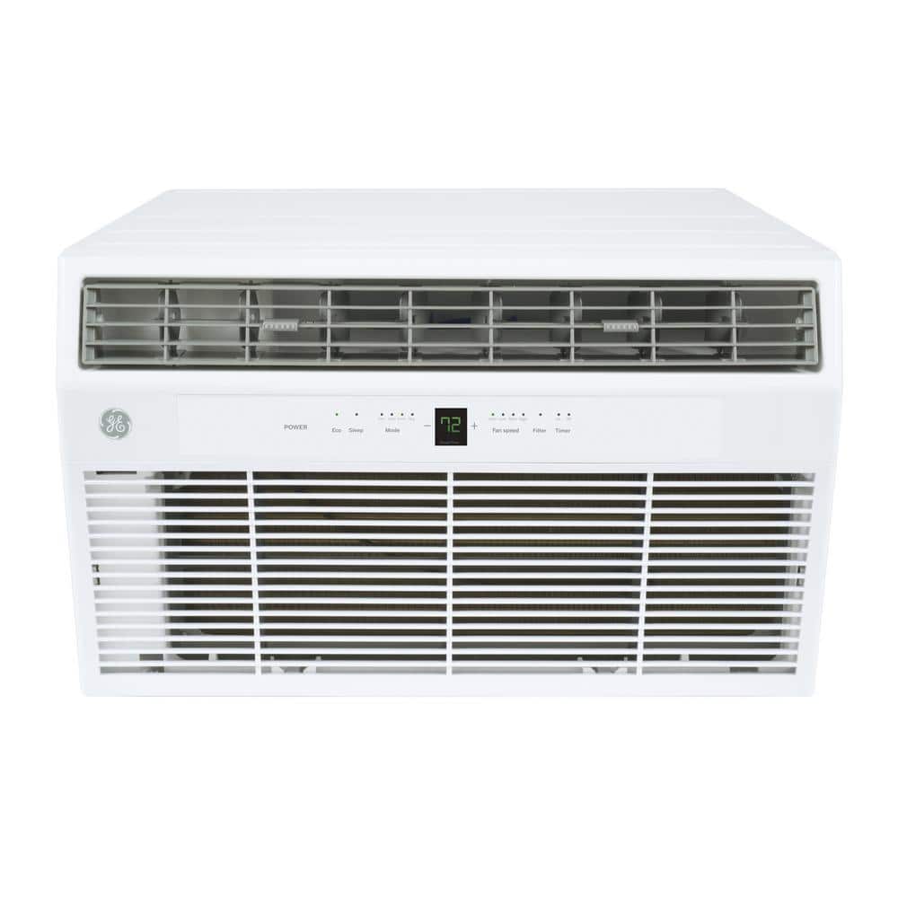GE 12,000 BTU (DOE) 115 Volt Built in Air Conditioner Cools 550 Sq. Ft. with Remote in White