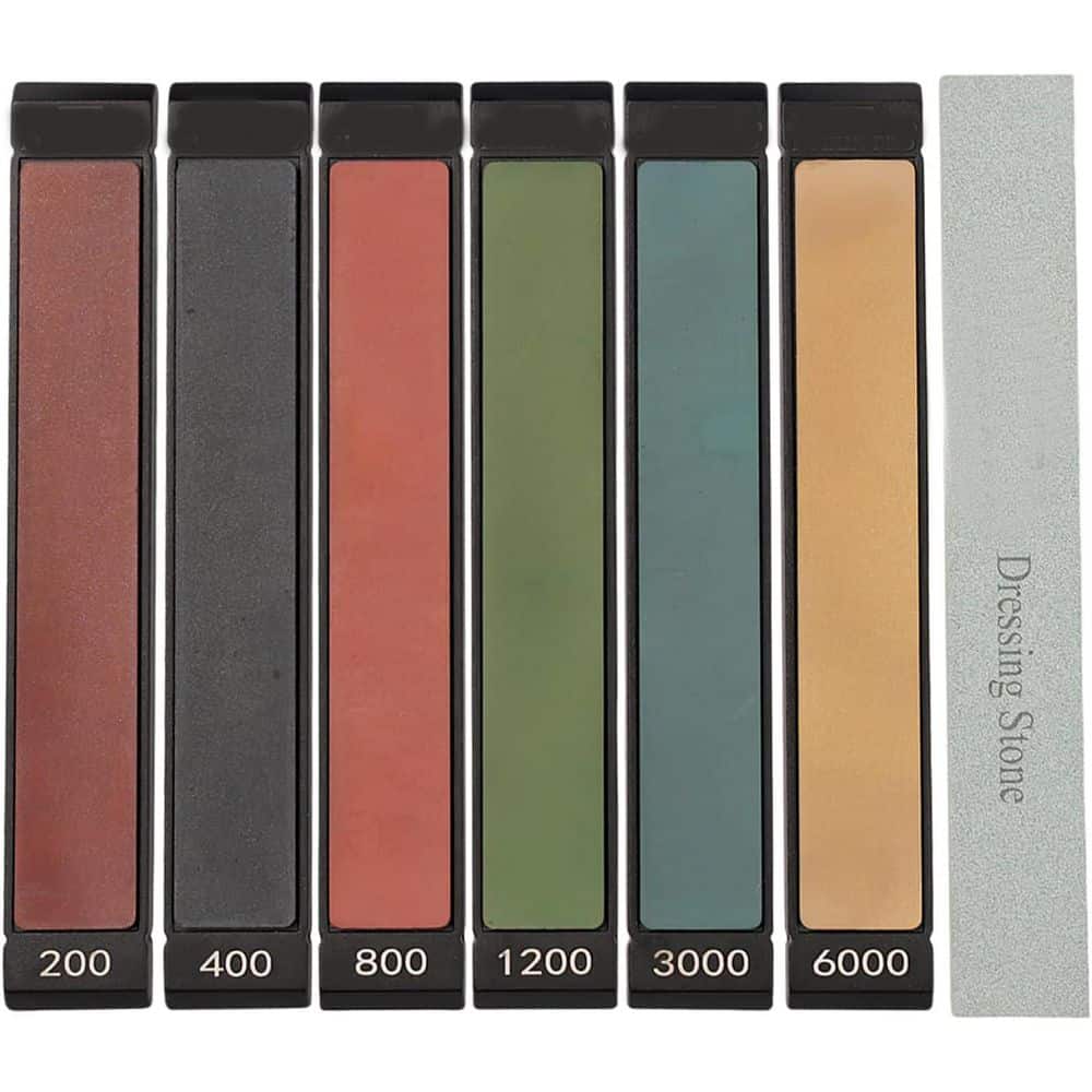 4枚セット Stone ストーン No Anaesthesia Colours Diamond Sharpening Stone Set for Knife Sharpening, 6 -Pieces
