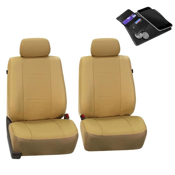 FH Group Deluxe Leatherette 47 in. x 23 in. x 1 in. Half Set Front Seat