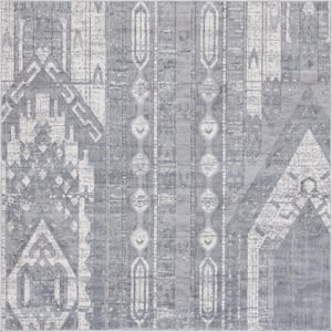 Portland Orford Gray 6 ft. x 6 ft. Square Area Rug