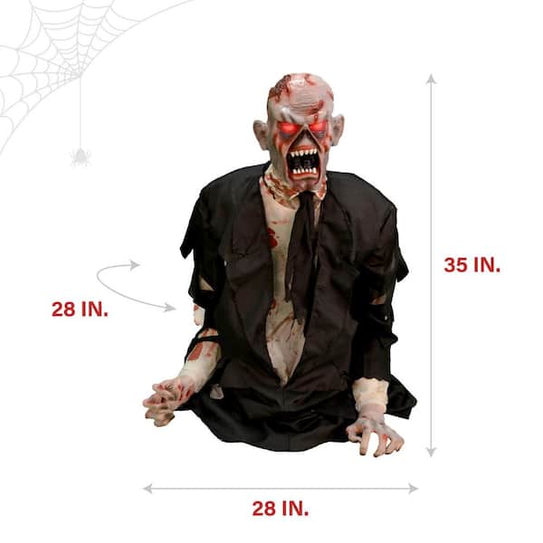 35 in. Battery Operated Halloween Animated Damien by Tekky Halloween Prop