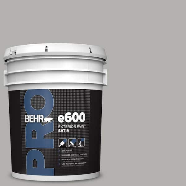 BEHR PRO 5 gal. #BXC-25 Colonnade Gray Satin Exterior Paint