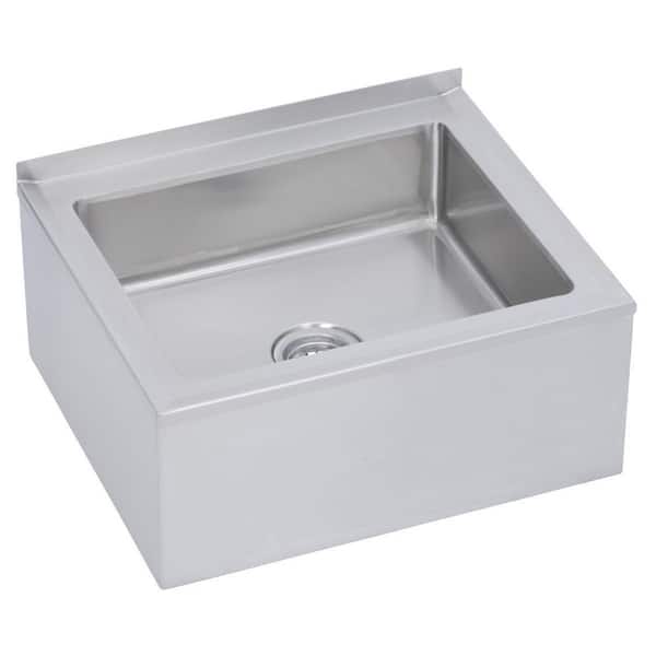 24 in. Floor Mount Stainless Steel Single Compartment Mop Sink