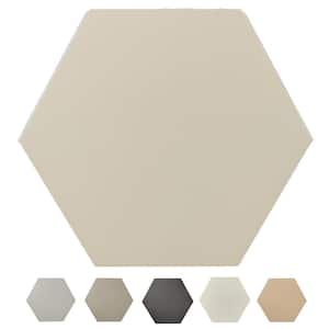 Bex Hexagon Almond 6 in. x 6.9 in. Stone Peel and Stick Backsplash Tile (.22 sq.ft./Single)