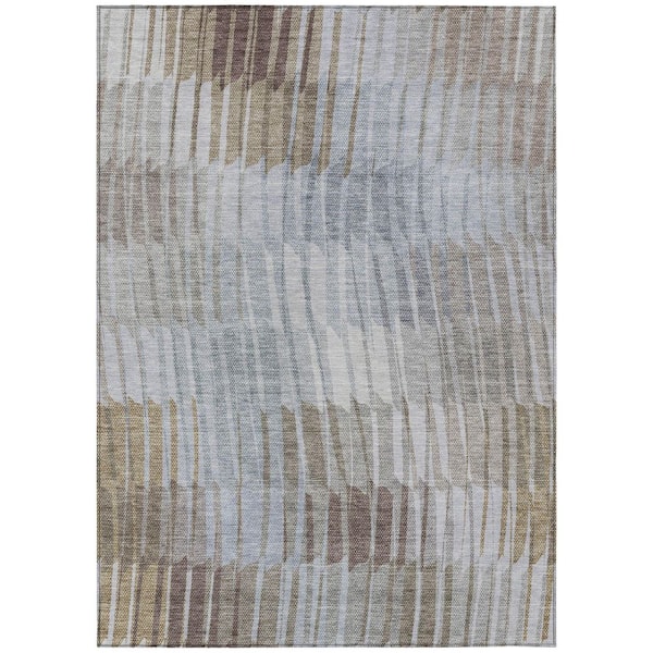 Addison Rugs Chantille Machine Washable Indoor/Outdoor Abstract ACN2271 Taupe 9 ft. x 12 ft. Area Rug