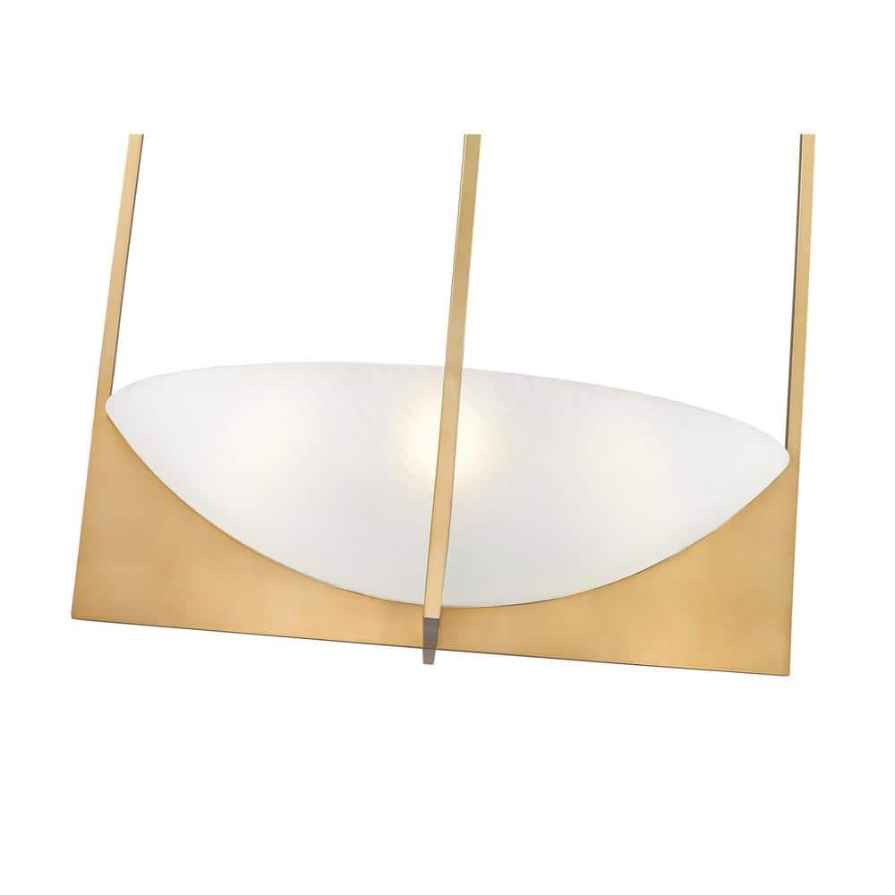 Devon Gold Cage 6-Light Chandelier with Glass Bowl