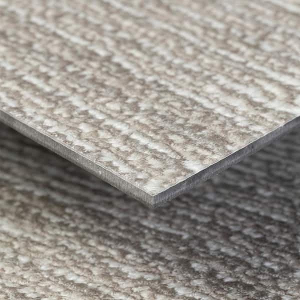 Lucida USA (Sample) MosaiCore Seashell Braid Brown Patterned Look 28-mil Waterproof Glue Down Vinyl Tile