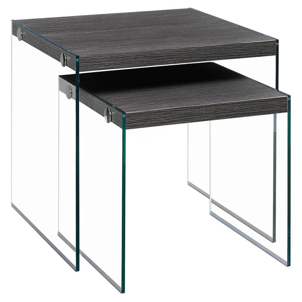 Grey Nesting Table (2-Piece) HD3221 - The Home Depot