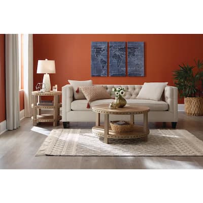 Winchester Cream/Black 5 ft. x 7 ft. Wool Area Rug