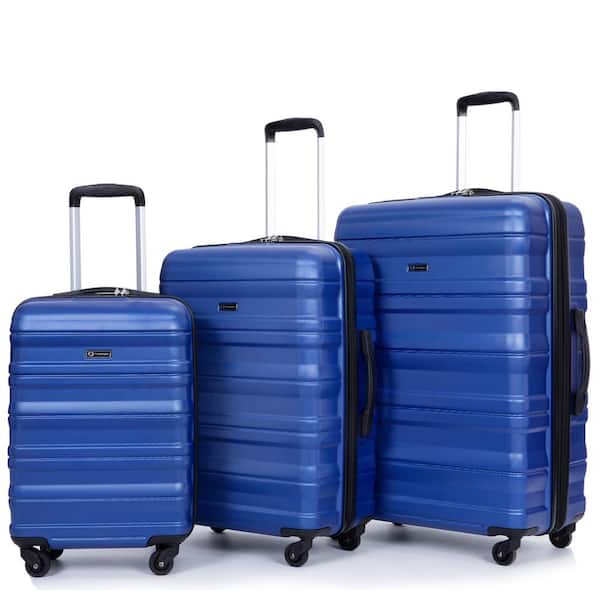Expandable 3-Piece Luggage Sets with 2-Hooks (21/25/29) LUG23066-DB ...