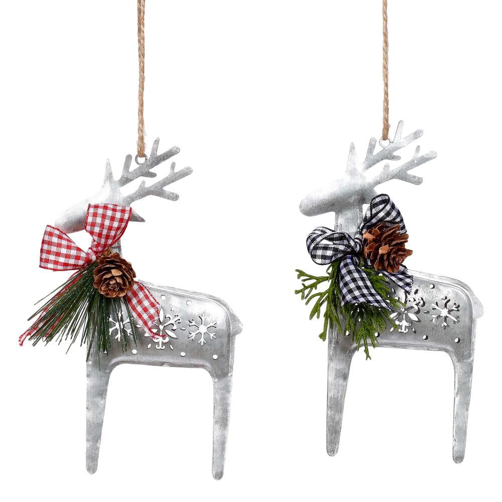 Reindeer Christmas Ornament with Crystals