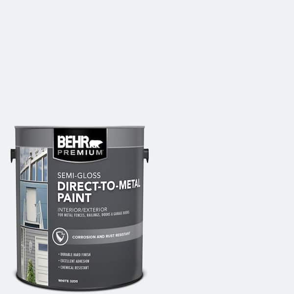 BEHR PREMIUM 1 gal. #BL-W10 Maui Mist Semi-Gloss Direct to Metal Interior/Exterior Paint