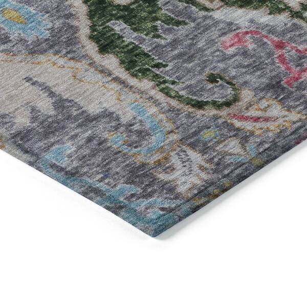 Chantille Machine Washable Indoor/Outdoor Abstract ACN1932 Gray 5 ft. x 7 ft. 6 in. Area Rug