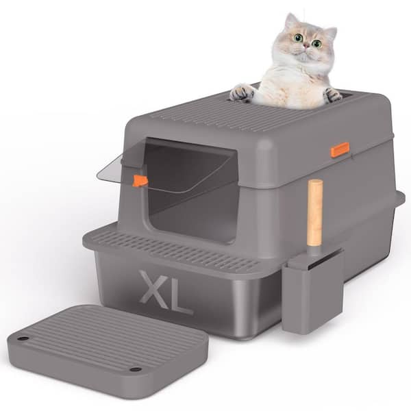 Cat litter box with strainer best sale