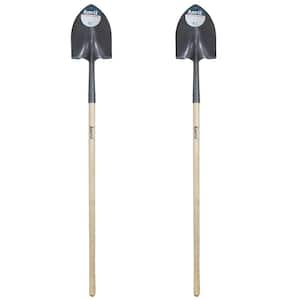 44 in. L Wood Handle Steel Digging Shovel (2-Pack)