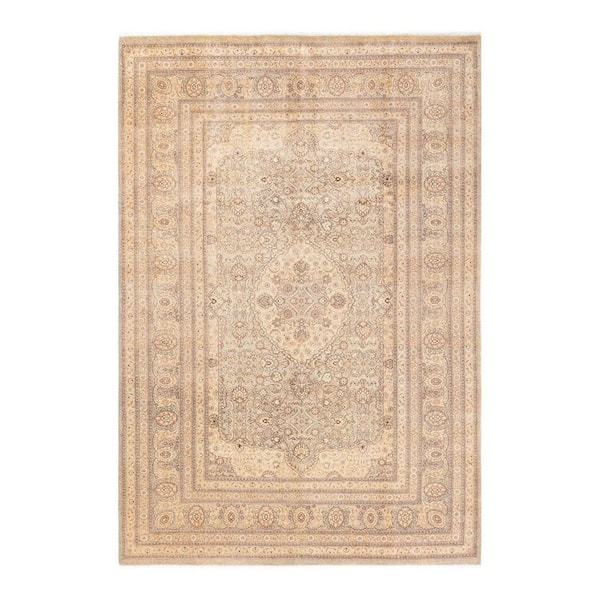 Solo Rugs Mogul One-of-a-Kind Traditional Gray 6 ft. 3 in. x 9 ft. 1 in. Oriental Area Rug