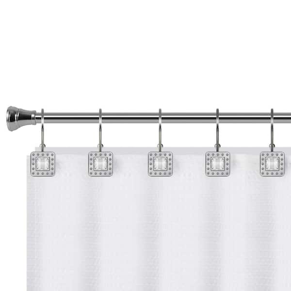 Utopia Alley Shower Hooks - Double Shower Curtain Rings for Bathroom - Rust Resistant Shower Curtain Hooks for Shower Curtain - Shower Curtain Rings