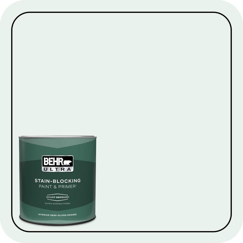 1 qt. #W-B-520 Glacial Tint Extra Durable Semi-Gloss Enamel Interior Paint & Primer price history on PriceWatchPro